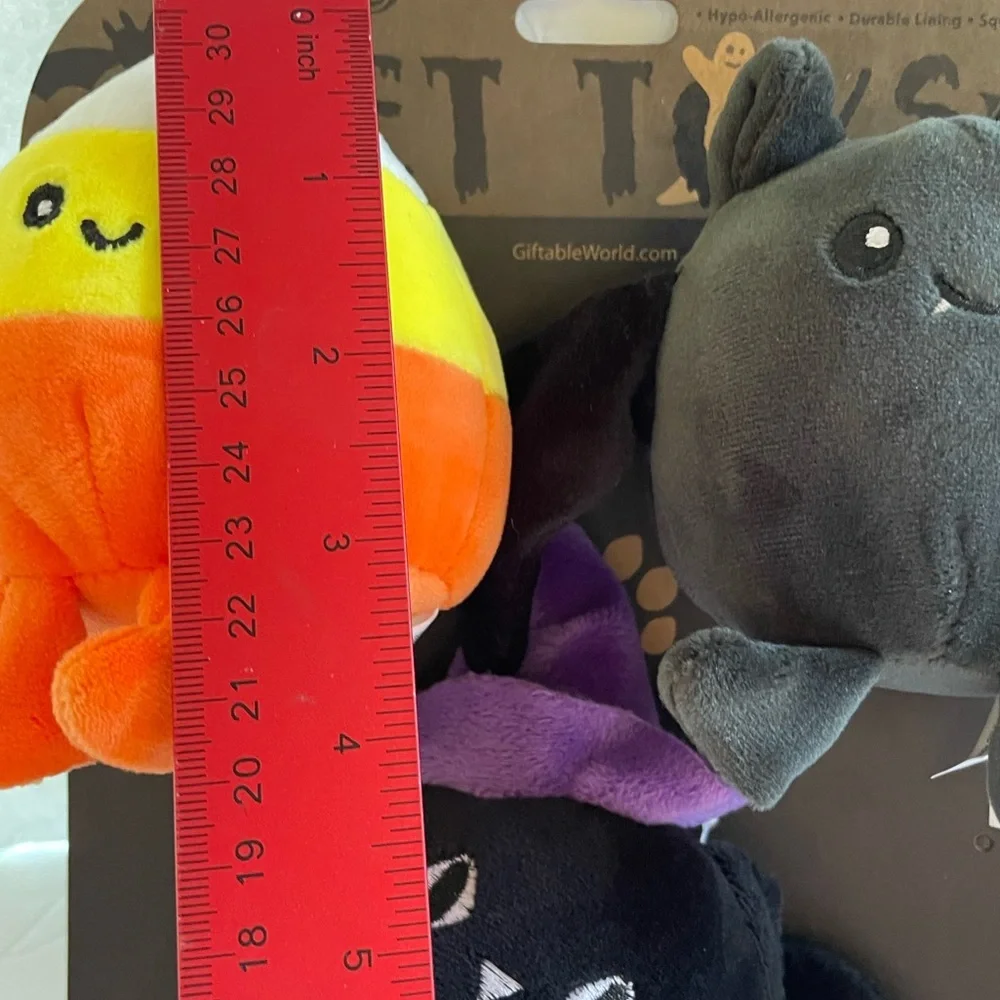 Spooky Halloween Dog Toys 🎃 5 Piece Plush Squeaker Set